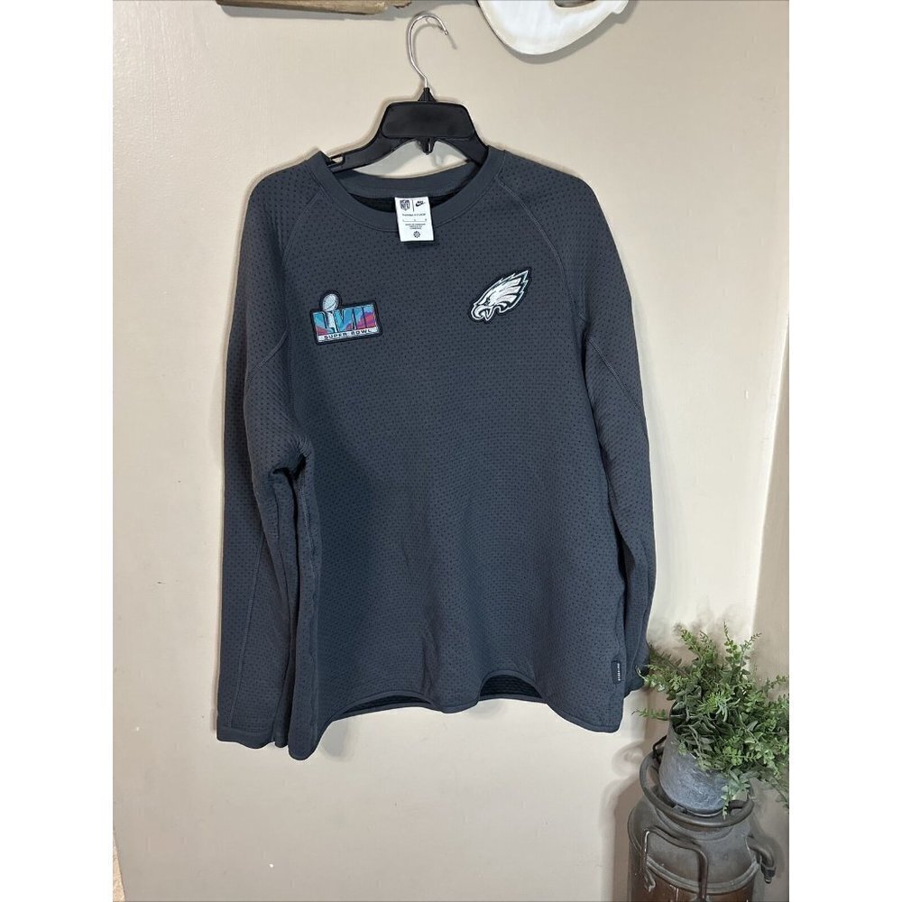 Nike Philadelphia Eagles A2 Super Bowl LVII 57 Opening Night Mens Sz L Creeneck